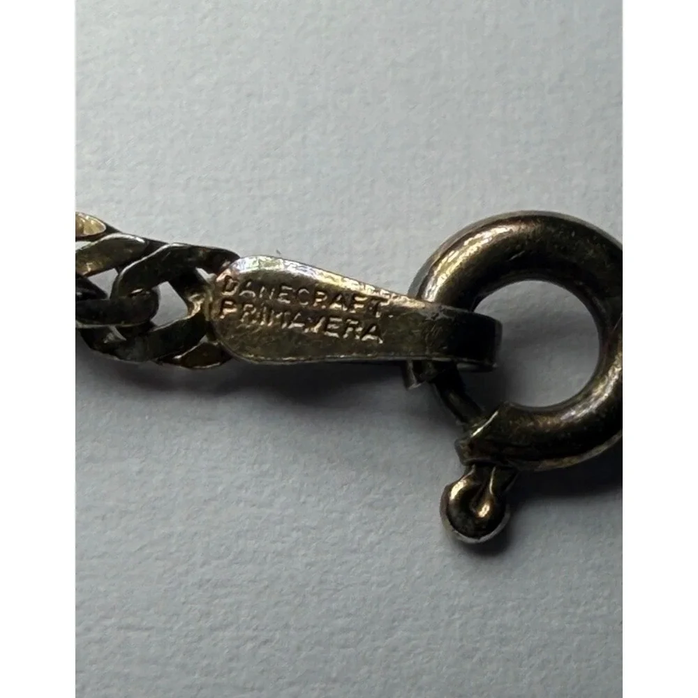Danecraft Primavera Sterling Silver 925 Italy Curb Link Bracelet 7 Inch 1.74g